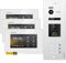 Balter EVO-HD Video Türsprechanlage mit Fingerprint, Video Türklingel, 3 Familienhaus, 2X 7 Zoll Monitore, Türklingel mit Kamera Full HD, 2 Draht Bus, 175° Weitwinkel, RFID,1080P