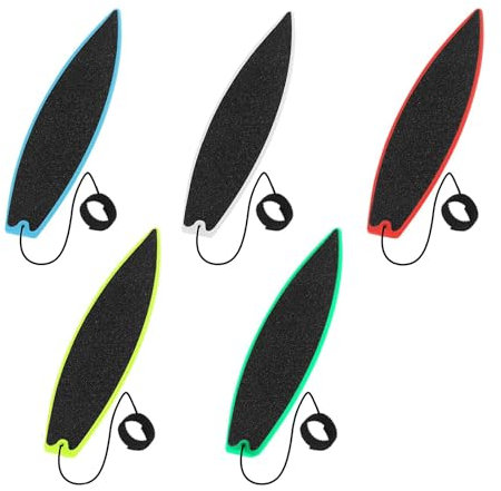 5 Stück Finger Surfboard, Mini Surfbrett, Finger Surfbrett Auto Im Wind, Mini Finger-Surfbrett, Für Kinder Jugendliche Erwachsene Drinnen Draußen Zum üben (5 Farben)
