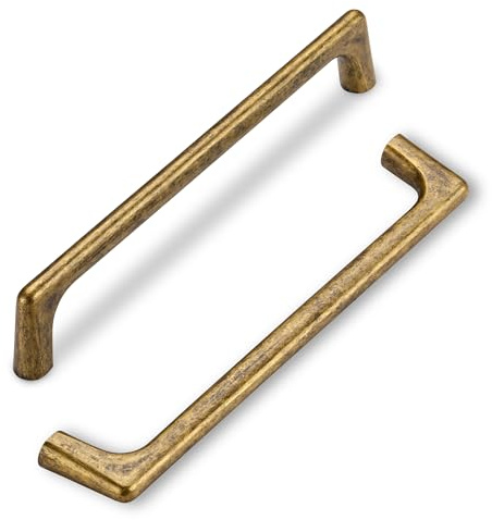 SYZOW Möbelhandtag i antik koppar, 6 st, 128 mm avstånd, zinklegeringsmaterial, lätt att installera