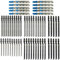 60pcs Reciprocating Saw Blades,Carbon Steel Saw Blade,Wood & Plastic Blade for Softwood Hardwood Plastic Cutting Compatible with Festool, Bosch, Hitachi, Milwaukee,Makita Saws