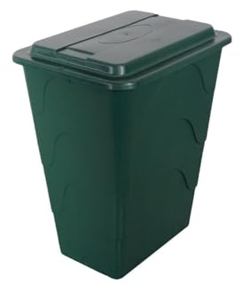 TrendLine Regentonne eckig Deckel Hahn 280L grün Regenwassertonne Wassertank