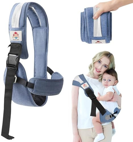 STFYUG Babytrage, Verstellbare Baby Trage, Tragetuch Baby Neugeboren, Babytrage Carrier, Kindertrage, Ergonomisch Toddler Carrier für Neugeborene Bis 3-36 Monaten,Kleinkinder