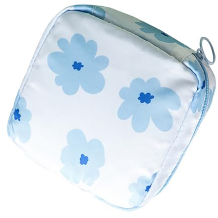PENIKOKO Bolsa para Guardar Toallas Sanitarias Monedero Pequeño Portátil Cremallera para Uso Femenino Bolsa para Pañales y Compresas Menstruales Adecuado para Viajes y Color Aleatorio