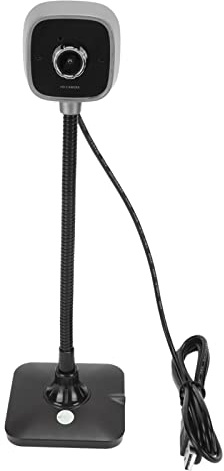 Ouitble Cámara USB 1080P Full HD Enfoque Manual Gran Angular Plug and Play Cámara Web para computadora con micrófono Incorporado para videoconferencia de Clase en línea ABS Negro