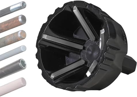 Hipzeepo Herramienta Desbarbadora de Chaflanes Externos con Cuchillas, Eliminación de Rebabas para Metal, PVC y Madera, de 15 A 35 mm (3/5 A 1-3/8), Vástago Hexagonal de 1/4.