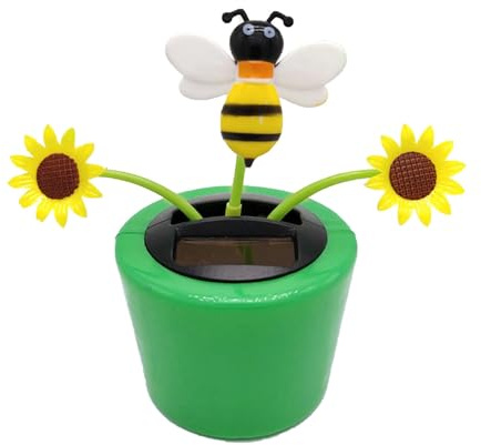 Fiori Danzanti | Ornamento di fiori danzanti per auto,Giocattolo portatile per auto con testa oscillante, decorazione per cruscotto ad energia solare riutilizzabile per casa, camera da e
