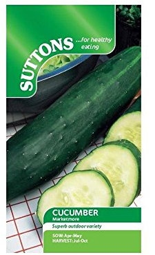 Suttons Seeds 162226 Cucumber Marketmore Seed