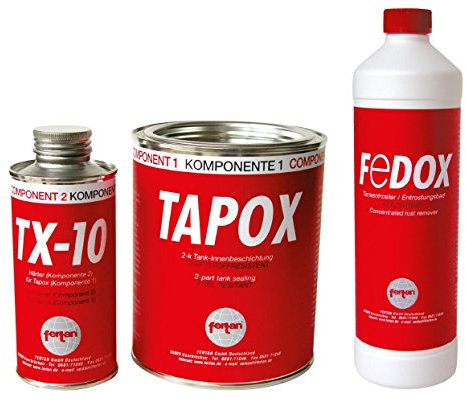 Set Fertan Tapox Tank-Innenbeschichtung & Fedox Tankentroster Tanksanierung