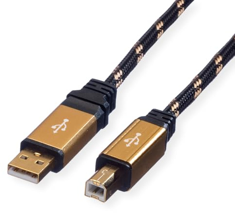 ROLINE GOLD USB 2.0 Kabel, Typ A-B, 3 m