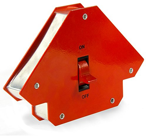 Großer Schaltbarer Multi - Winkel - Schweißmagnet zum Halten von Eisenblättern und Röhrchen - 45 ° x 90 ° x 135 ° - 24kg Zug