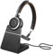 Jabra Evolve 65 Wireless Mono On-Ear Headset – Unified Communications Kopfhörer mit Langer Akkulaufzeit und Ladestation – USB Bluetooth Adapter – schwarz