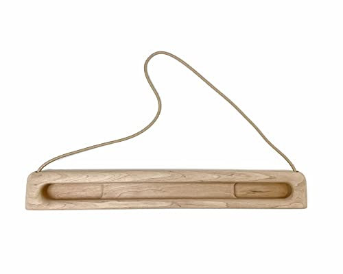 RUSTAM CLIMBING Playmate Tragbares Hangboard zum Klettern – Holz-Fingerbrett-Trainer für Griffstärke | Heimausrüstung für Fingerstärke und Fitness