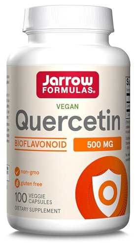 Jarrow Formulas, Quercetin, 500mg, 100 vegane Kapseln, Laborgeprüft, Sojafrei, Glutenfrei, Vegetarisch, Ohne Gentechnik