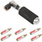 ZEFAL Pack EZ Big Shot y 7 Cartuchos de CO2 de 16g - Inflador Bicicleta y Cartuchos CO2 de Rosca Universal - Bomba de MTB y Carretera - Presta, Schrader y Dunlop - Compacta, Ligera y Rápida