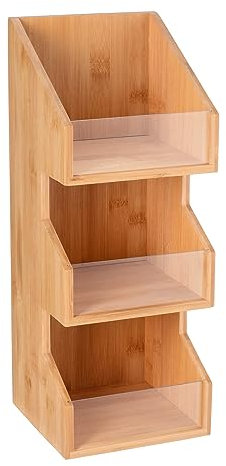 GRÄWE Gewürzregal aus Bambus Küchenregal für die Arbeitsplatte inkl. Anti-Rutsch-Noppen stehendes Regal,Küchen-Organizer für Küchen Esszimmer Büro Badezimmer