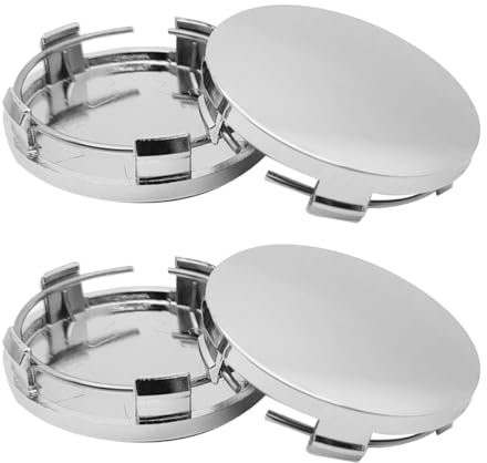 JNNJ 4 Piezas Tapacubos Centro Rueda, Tapas Centrales para Bujes, Tapacubos ABS para Llantas de Coche, Tapacubos para Llantas y Cubos de Rueda, Tuning Accesorios para Vehículos(Color-Galvánico)