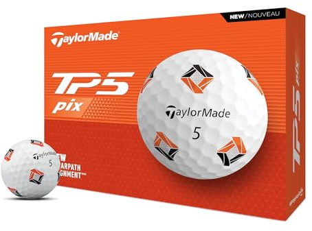 TaylorMade Golf 2024 TP5 PIX Golf Balls ONE Dozen
