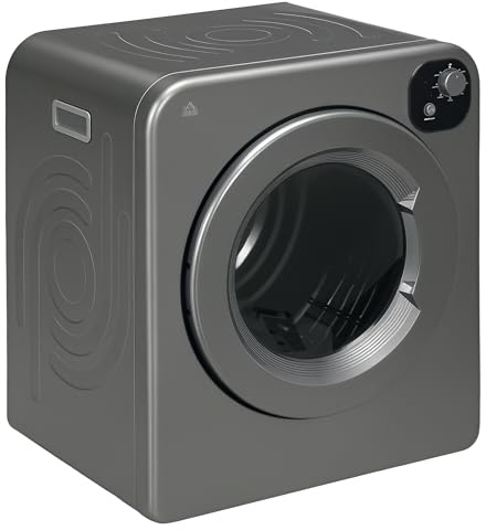 HOMCOM 6kg Vented Tumble Dryer, Freestanding, Wall Mounted, Stackable, Portable Dryer with 7 Programmers, Grey
