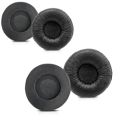 Plantronics Headset Ear Cushions, Earpads Replacement 50mm Ear Pad Covers for Plantronics Blackwire 3220 3210 3320 C320 HW251N HW261N HW510 HW520 Jabra PRO 920 930 Biz 1500 GN2000 Headphones (4 Pack)