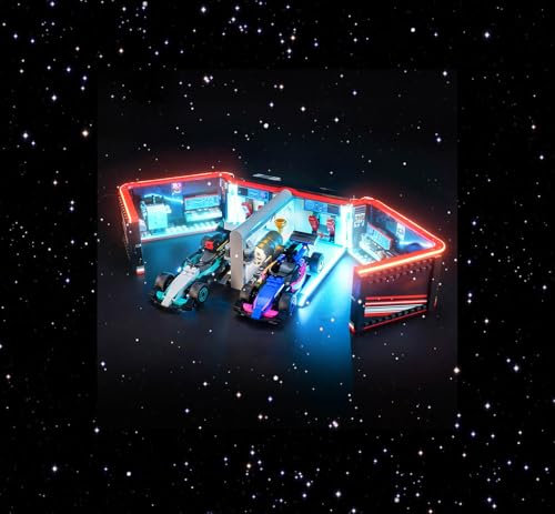 Brick Shine Kit de luces para garaje F1, Mercedes-AMG y coches alpinos 60444 (el juego de modelo no está incluido) (clásico)