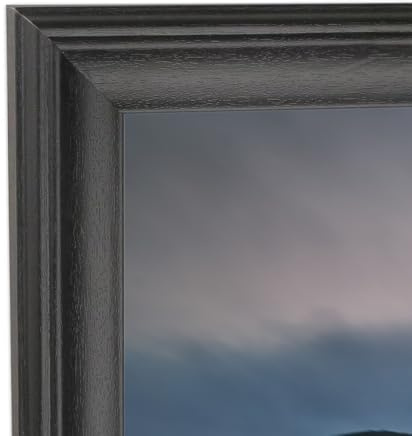 ASXBMIJO ﻿18x25 inch Picture Frame Solid Wood Black,Suitable for Panoramic Photo Frame, Posters,Painting,Group Photo,Puzzle (A23B1825)
