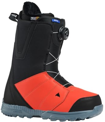Burton Boa Boa - Botas de snowboard para moto, color negro y rojo para hombre, talla 46, color negro