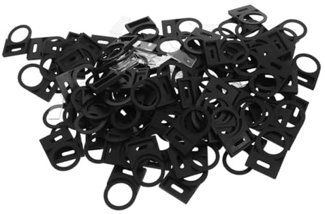 Veemoon Lot de 100 Panneaux Indicateurs pour Interrupteur à Bouton-poussoir 22 Mm, Cadre en Plastique Solide, Insertion Latérale, pour Usage Industriel et Panneaux de Sécurité