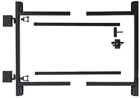 Adjust-A-Gate Full Frame Gate Fence Kit, Hardware for Openings 36-60, Heights 3'-4'