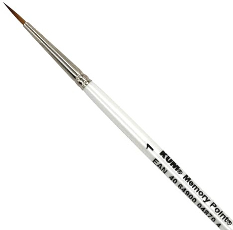 Kum 511.35.11 No.1 Memory Point Handmade Brush with Round Pointed Tip