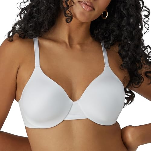 Bali Womens One Smooth U Underwire Bra, Smoothing & Concealing Full-coverage Df3w11 Bras, White, 38B US