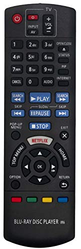 ALLIMITY N2QAYB001030 Télécommande Remplacer pour Panasonic Blu Ray Disc Player DMP-BDT175 DMP-BDT180 DMP-BDT171EF DMP-BDT174EG DMP-BDT181EF DMP-BDT170EG DMP-BDT181EG DMP-BDT180EB DMP-BDT184EG