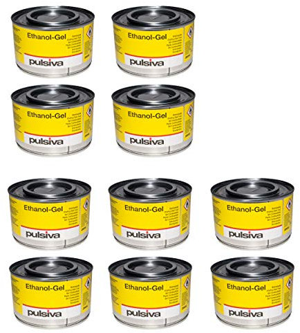 Lot de 10 boîtes de pâte combustible à l'éthanol 200 g