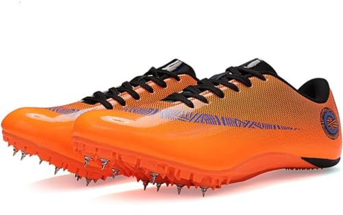 Donna Uomo Scarpe di Atletica Leggera 8 Chiodi Unisex Chiodate Scarpe Scarpe Traspiranti Junior Sprint Spikes Salto in Lungo Adult Children Concorso della Scarpa da Tennis,003,37EU