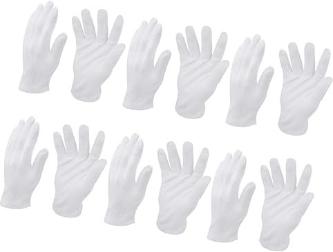 MUSISALY 10paare Baumwollhandschuhe Xl Atmungsaktive Arbeitshandschuhe Weiße Industriearbeitshandschuhe Party-etikette-handschuhe Für Gartenarbeit Und Reinigung