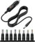 12V 5A Chargeur Allume-Cigare Universel avec 8 Connecteurs, Allume-Cigare Prise avec Câble 1.5m, Chargeur de Voiture DC, Câble d'alimentation DC 5.5 x 2.1mm pour GPS, Caméras, Haut-Parleurs
