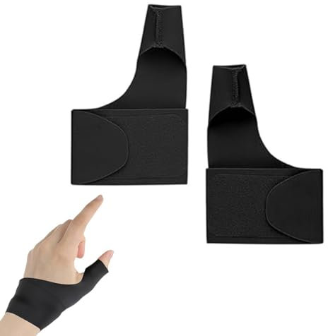 ZORTVUL 2 Stück Daumenbandage Rechts Links Je Eine,Daumenschene Rechts,Daumen Handbandage,Handgelenkschiene Elastische Bandage Handgelenkstütze Schien,Für Handgelenk Sport Sehnenscheidenentzün