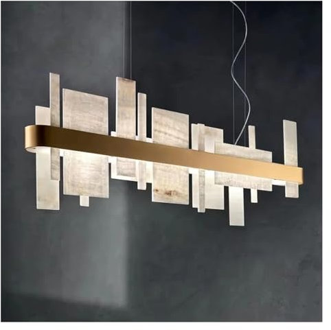 Lámpara Colgante LED de Lujo, novedosa iluminación, decoración artística, lámparas Colgantes, luminaria suspensión, Compatible con Dormitorio (L100 cm, luz Natural)