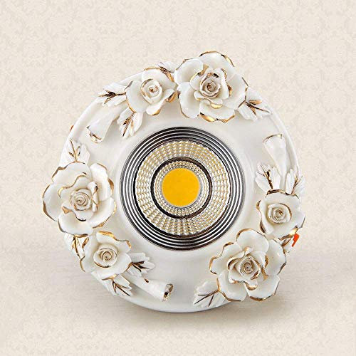 Faretto, plafoniera in Ceramica intagliata, antiabbagliamento, LED ad Alta trasmittanza, Illuminazione da Incasso a soffitto Piatto, luci da Incasso, Lampada ad Alto CRI, illuminaz