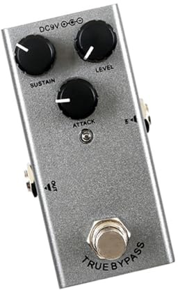 Effektpedal För Elgitarr Kompressor Professionell Mini Bärbar Grå Liten Och Utsökt