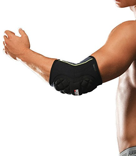 Derbystar Protect - Protección de codos de balonmano, tamaño M, color gris/negro