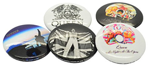 Queen Mix Unisex Set di spille multicolore metallo