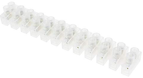12-Way Terminal Strip Block Connector Electrical Connection Choc Block (10A)