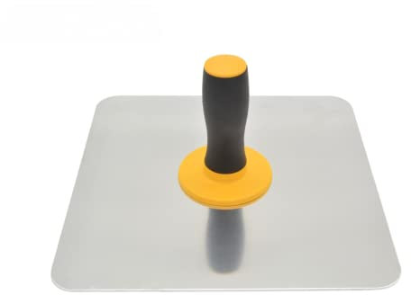 Halcón de albañilería, halcón de aluminio con mango de agarre suave, soporte de tablero de mortero de yeso, herramienta de acabado de yeso, pintura para el hogar con mango herramienta de enlucido