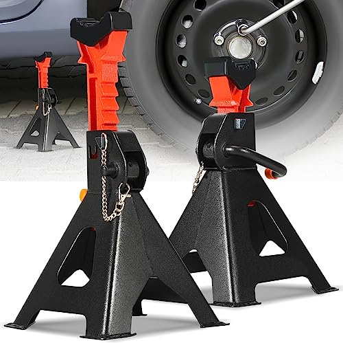 Joparri Automotive - Caballete de apoyo para caravana, para gato hidráulico, base de apoyo, altura regulable, acero, 3000 kg de carga, juego de 2 unidades