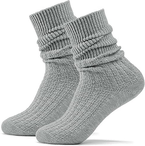 Stockerpoint Herren Kurze Trachtensocken 1er Pack (Modell: OC-Ludwig) Grau 43-46