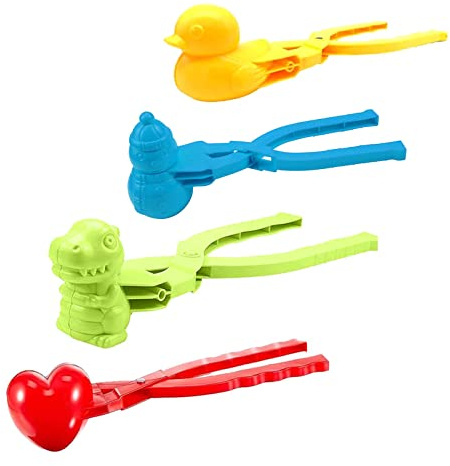 Snowball Maker Winter Toy Snow Clipper Tool for Kids Outdoor Play Durable Sand Snow Activity (D, One Size)