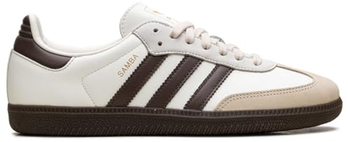 adidas Originals Samba OG Womens Sneaker, Cream Earth Strata Gum Lux, 6.5