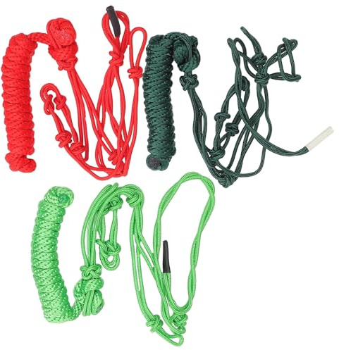 CLISPEED Cabestro Cómodo y Ajustable de Tela Azul Resistente al Desgaste para Caballos Nudo Rígido Color Aleatorio para Entrenamiento de Caballos al Aire Libre