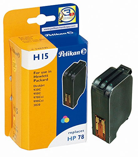 Pelikan H15 Druckerpatrone ersetzt Hewlett Packard HP78D C6578D, 19 ml, tricolor