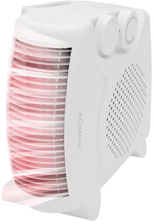 Calefacción por ventilador - Calefacción eléctrica - Radiador por ventilador - Calefacción adicional - Termostato regulable - 2 niveles de calor - Función de refrigeración - 2000 W - Boman HL 1095 CB